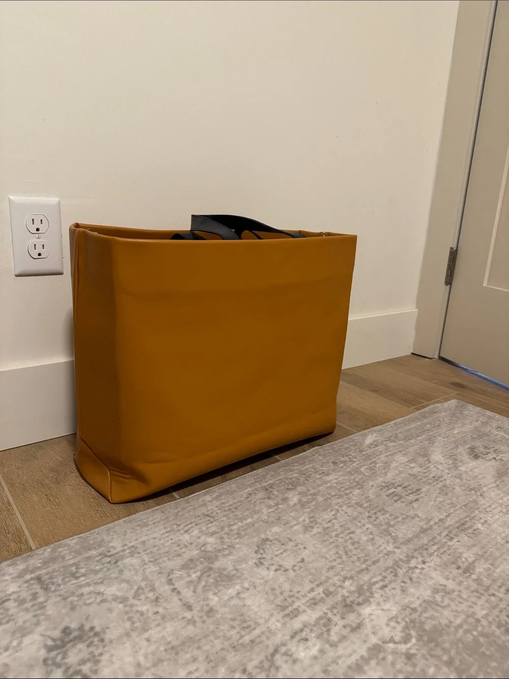 Louis Vuitton Ochre Yellow Logo Pouch